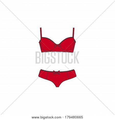 Set of lingerie, panties and bra, cotton underwear