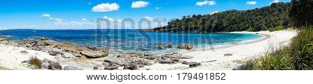 Beautiful Tropical Beach Landscape Panorama