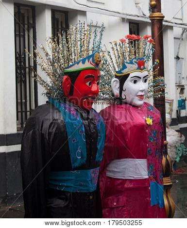 ondel-ondel Jakarta puppet traditional culture symbol photo