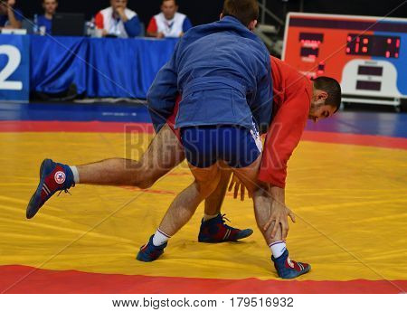 Orenburg, Russia - 29 October 2016: Boys Competitions Sambo