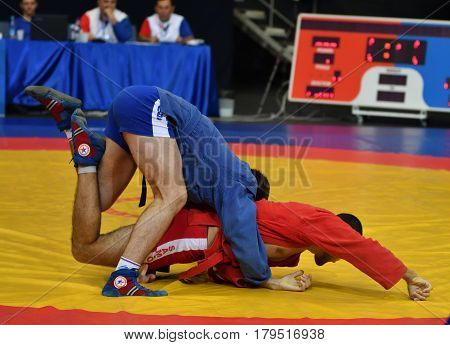Orenburg, Russia - 29 October 2016: Boys Competitions Sambo