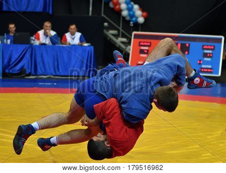 Orenburg, Russia - 29 October 2016: Boys Competitions Sambo