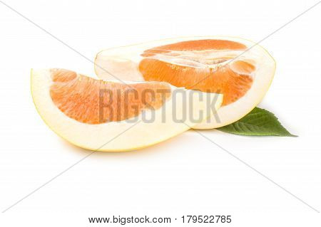 Pummelo isolated on a white background cutout