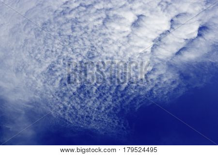 Formation Of Cirrocumulus Clouds In The Sky