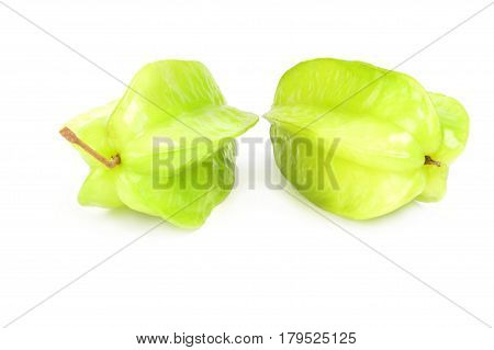 Starfruit   isolated on a white background cutout