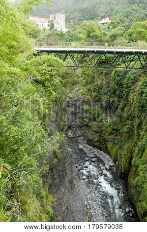 Old Bridge Of Salazie On La Reunion Island, France