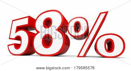 Fifty Eight Percent Off. Discount 58 %.