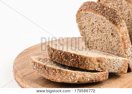 Healthy Chrono Bread Isolated Over White Background