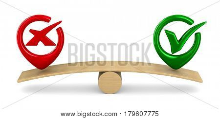 Scales on white background. Isolated 3D illustration