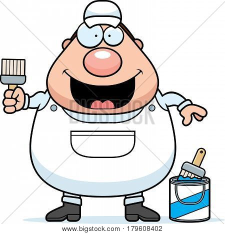 Cartoon Painter Paintbrush