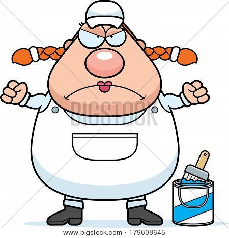 Angry Cartoon Painter