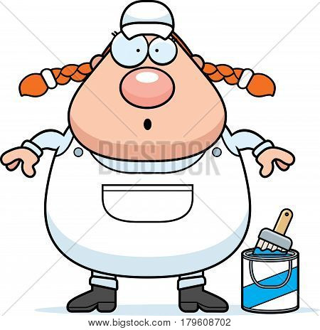 Surprised Cartoon Painter