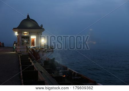 Maidens Tower In Bosphorus Strait, Istanbul