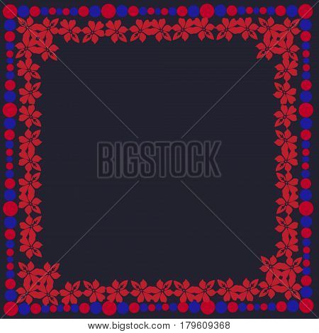 Abstract frame ornament  pattern flower seamless  beauty summer decoration