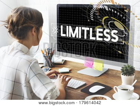 People working no end limitless