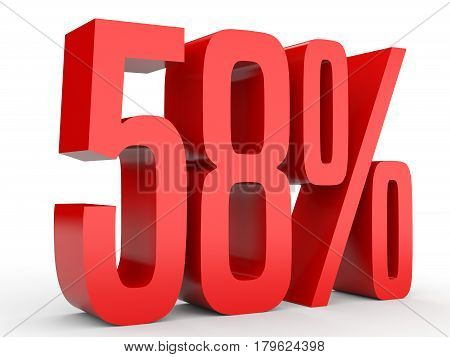 Fifty Eight Percent Off. Discount 58 %.