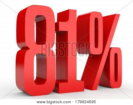 Eighty One Percent Off. Discount 81 %.