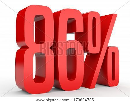 Eighty Six Percent Off. Discount 86 %.