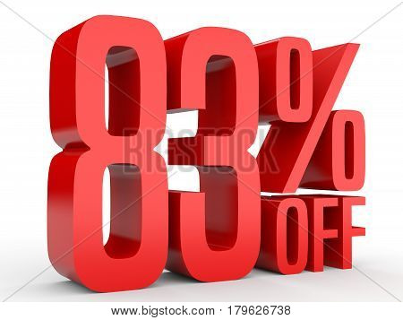 Eighty Three Percent Off. Discount 83 %.