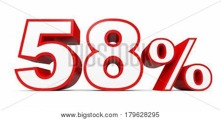Fifty Eight Percent Off. Discount 58 %.