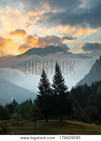 Sunrise Over Les Deux Alpes