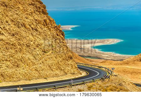 Road in the Judaean Desert near the Dead Sea - Israel