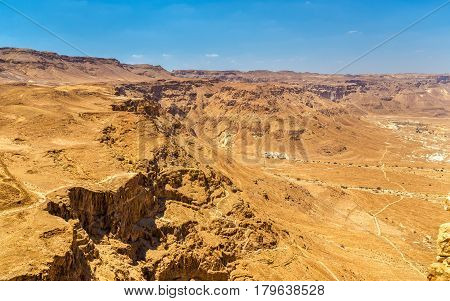 The Judaean Desert as seen from Masada fortress - Israel