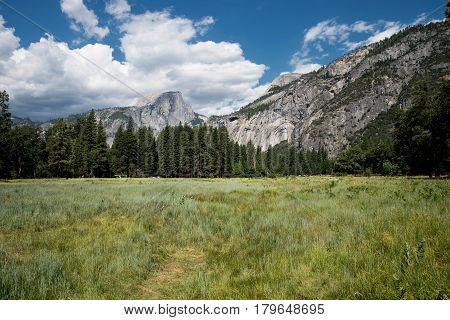 Magnificent views from the green fields to the rocky mountains