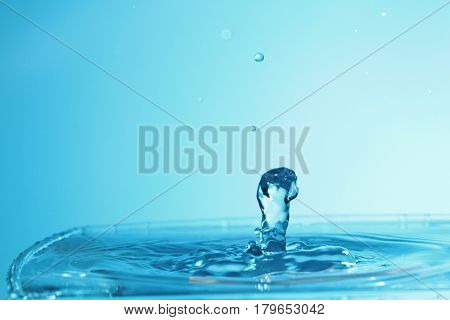 Art of water / Water is a polar inorganic compound that is at room temperature a tasteless and odorless liquid, nearly colorless with a hint of blue.