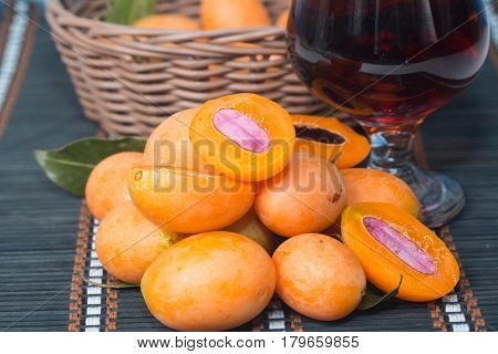 sweet Marian plum or Plum Mango thai fruit