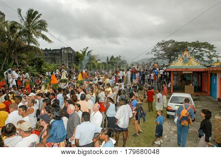 Hindu Celebration Of Pandiale At Saint Andre On La Reunion