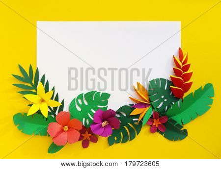 Tropical Handcrafted Papercraft Nature Petals