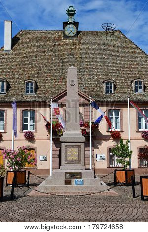 Neuf Brisach France - july 23 2016 : the city hall