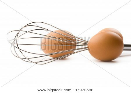 Eggbeater and eggs