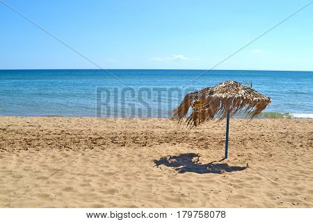 landscape of Glyfa beach at Ilia Peloponnese Greece