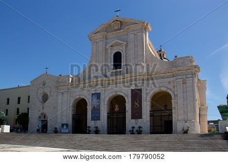 The Basilica of Our Lady of Bonaria, Sardinia, Italy