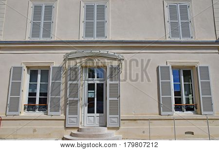 Auvers sur Oise France - august 14 2016 :the tourism office