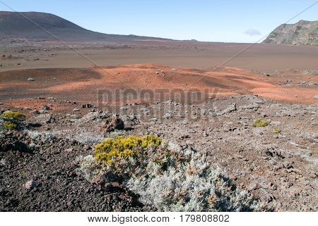 Piton De La Fournaise Volcano On La Reunion Island