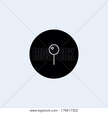 Pin icon vector. Location sign Isolated on white background. Navigation map , direction  place  compass  contact  search concept.