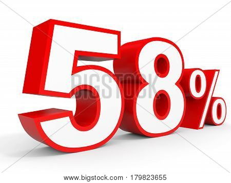 Fifty Eight Percent Off. Discount 58 %.