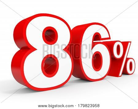 Eighty Six Percent Off. Discount 86 %.
