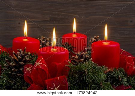 advent wreath at christmas