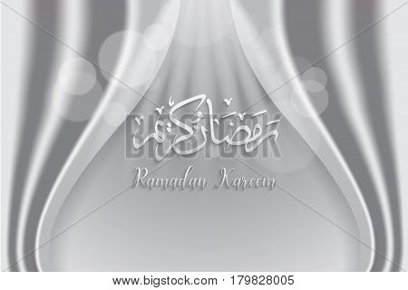 ramadan backgrounds vectorArabic Islamic calligraphy of Ramadan kareem on grey curtian background.