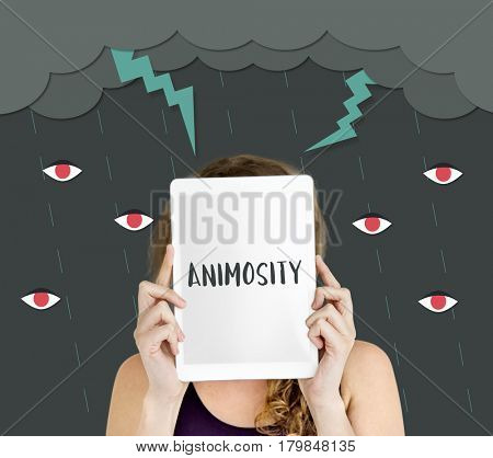Hatred Frustration Ignorance Animosity Concept