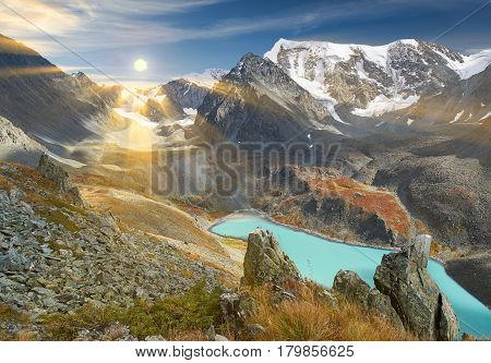 Beautiful Summer Landscape, Altai Mountains Russia.