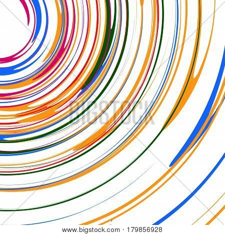 Rotating Spiral Element. Abstract Swirl, Vortex Shape