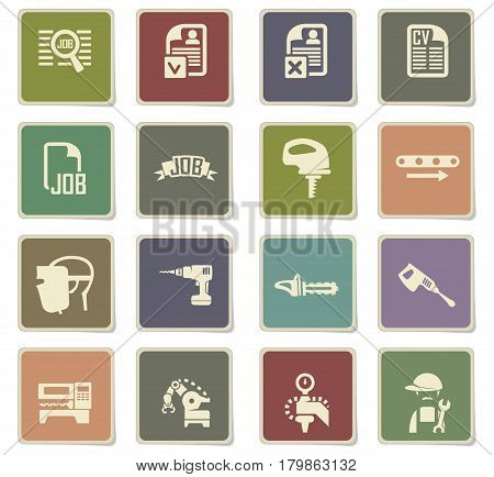 Job Search Icon Set
