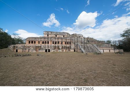 Mayan archaeological site, zona arqueologica Sayil, Yucatan, Mexico