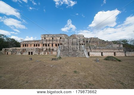 Mayan archaeological site, zona arqueologica Sayil, Yucatan, Mexico