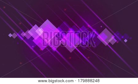 Abstract bright motion background with blurred light rays and lens flare. Dynamic digital, technology backdrop for breaking news or cover. Vector illustration.